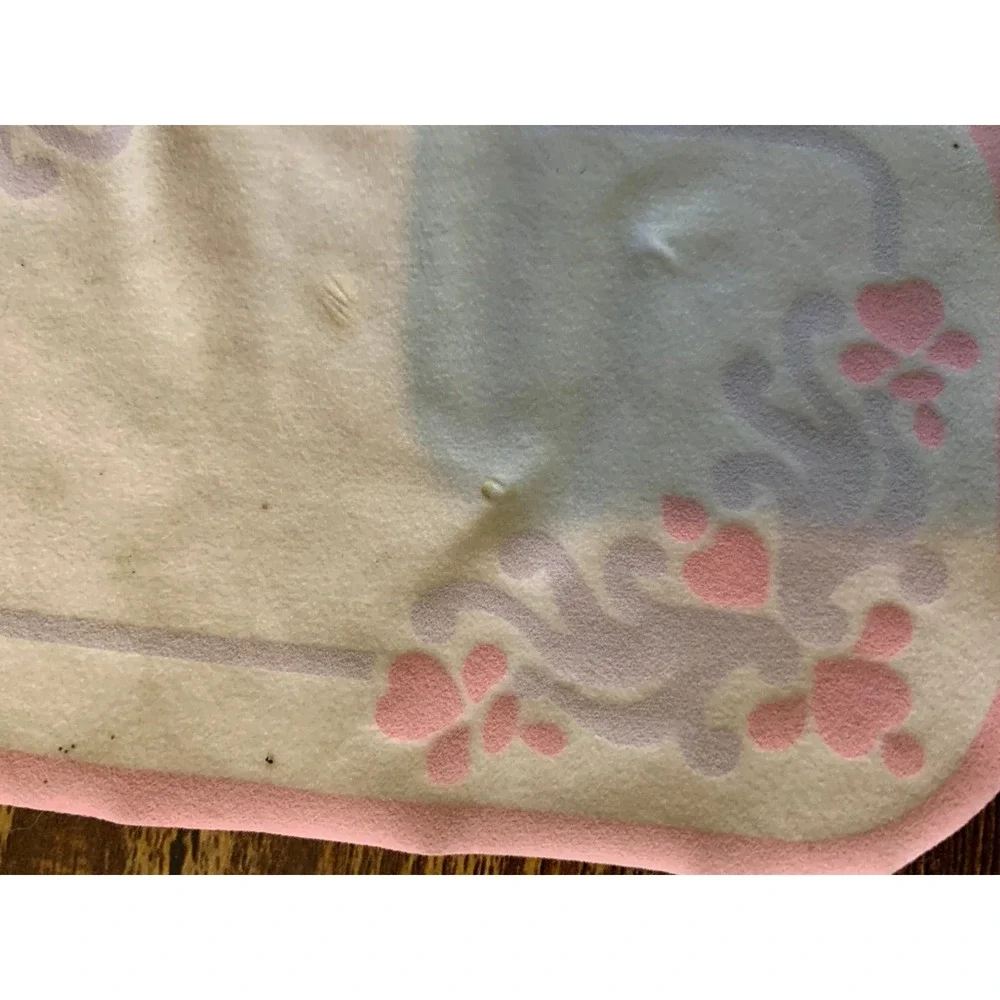 Playskool Dollhouse LARGE LIVING FAMILY ROOM CARPET RUG HEARTS for Doll Family‎